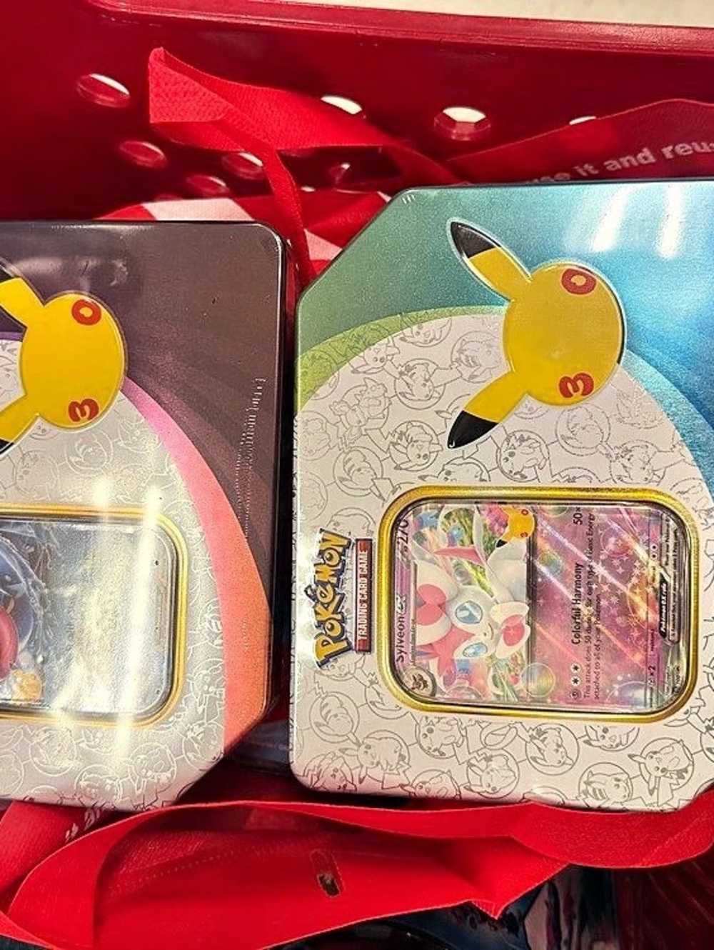 Pokémon TCG 30th Celebration ex Tin Trading Card Tins Set of 2